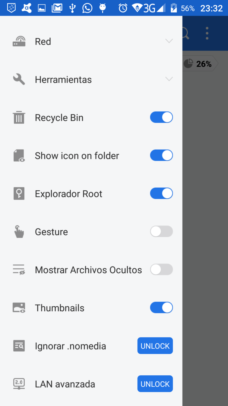 Desbloquear el perfil DUN (Dial Up Networking) para compartir acceso a